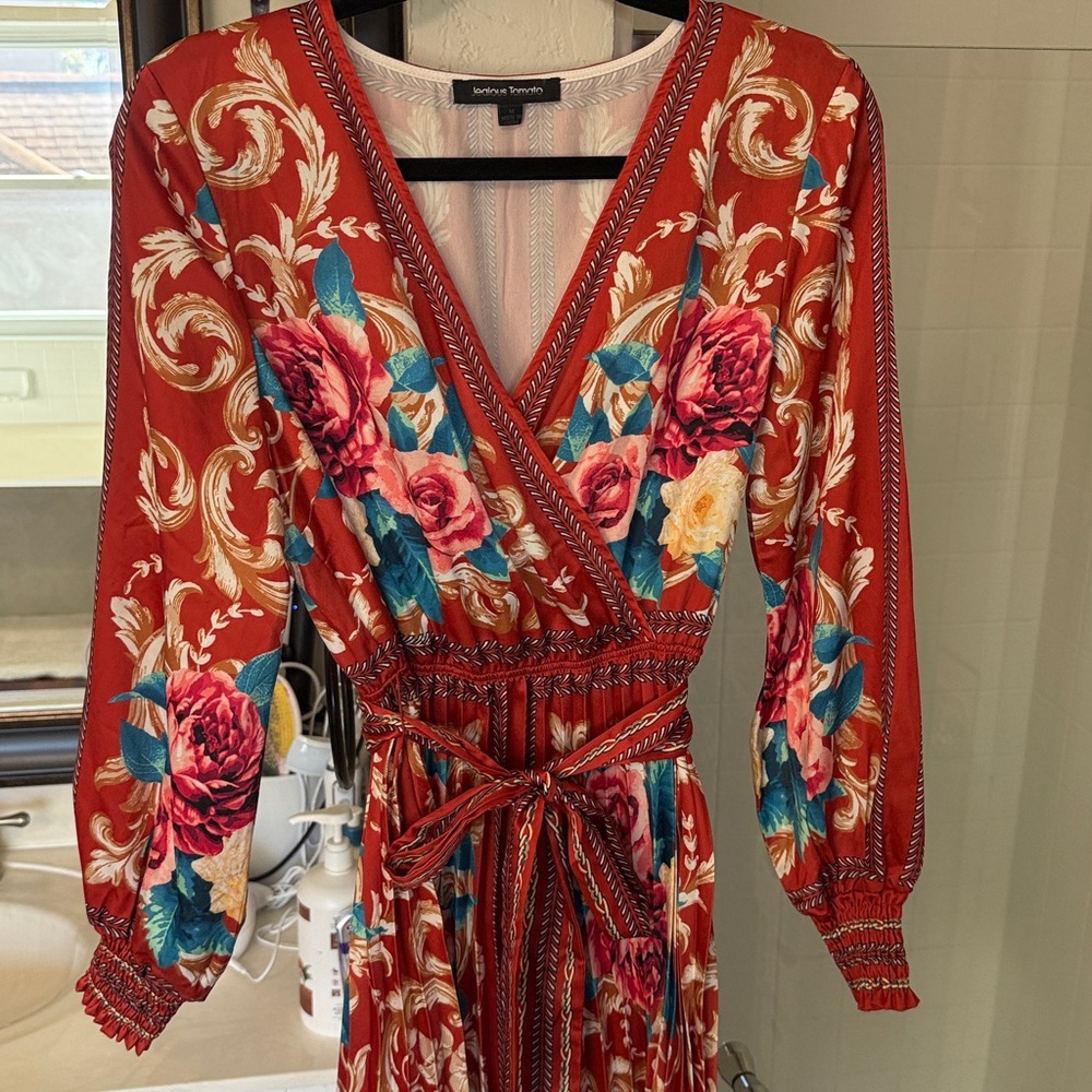 Jealous Tomato Floral Long Sleeve Dress